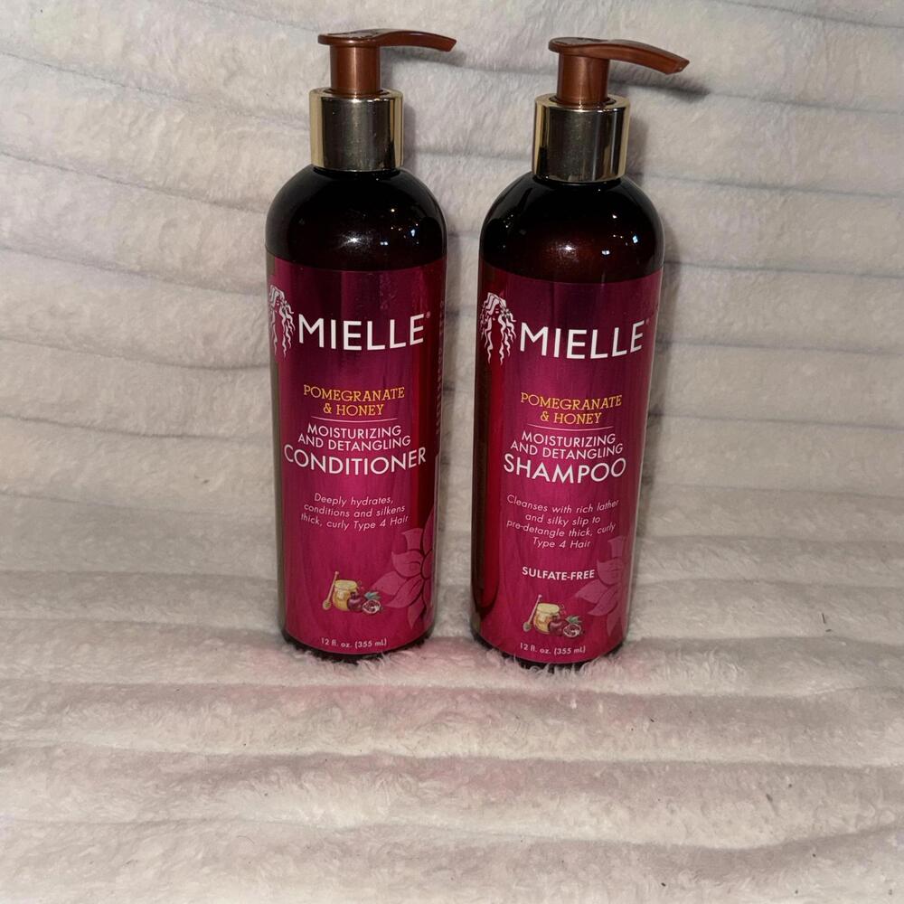 Mielle Shampoo & Conditioner Pomegranate Honey Moisturizing & Detangling‎ Type 4